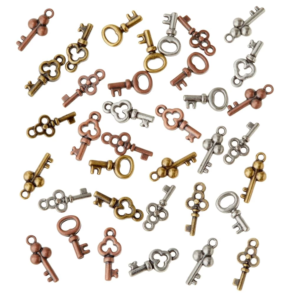 Budget 🔔 12 Packs: 36 ct. (432 total) Found Objects™ Multicolor Mini Keys by Bead Landing™ ⭐ 3 Budget 🔔 12 Packs: 36 ct. (432 total) Found Objects™ Multicolor Mini Keys by Bead Landing™ ⭐
