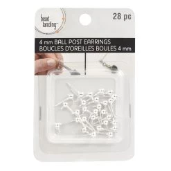 Promo ❤️ 12 Pack: Earring Post Ball Top by Bead Landing™ 🔔