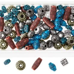 Coupon 🔔 12 Pack: Multicolored Etched Crafting Beads by Bead Landing™ 🤩 -Deals Bead Landing Store MP442948 30