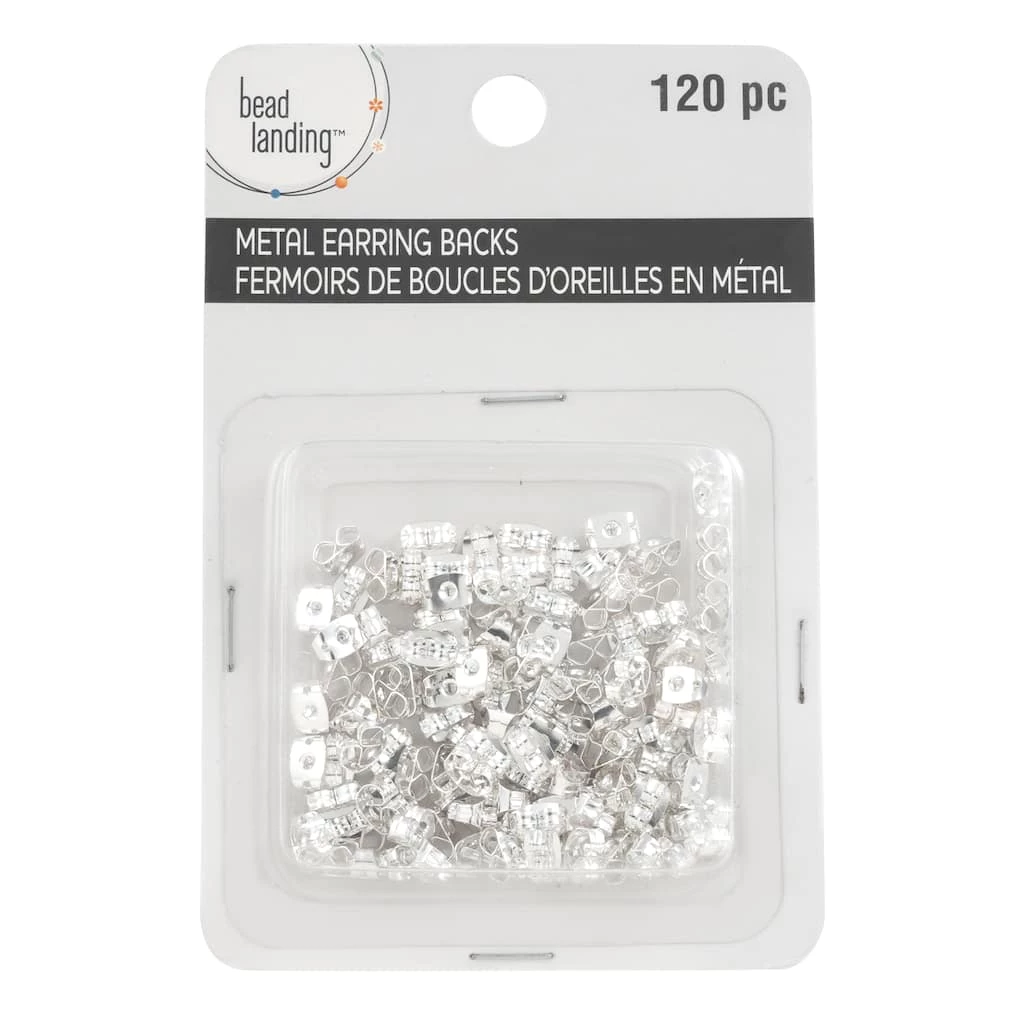 Budget ⌛ 12 Packs: 120 ct. (1,440 total) Silver Butterfly Shape Earring Backs by Bead Landing™ 😉 3 Budget ⌛ 12 Packs: 120 ct. (1,440 total) Silver Butterfly Shape Earring Backs by Bead Landing™ 😉