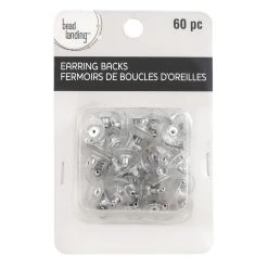 New 🥰 12 Packs: 60 ct. (720 total) Rhodium Earring Back Disks by Bead Landing™ 😀