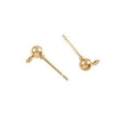 Cheap 🧨 12 Pack: Gold Earring Post Ball Tops, 4mm by Bead Landing™ 🎁 -Deals Bead Landing Store MP443124 2