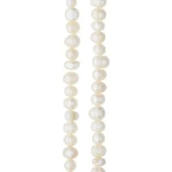 Wholesale ๐ฅฐ 12 Pack: White Pearl Rondelle Beads, 8mm by Bead Landing™ ๐ฅ