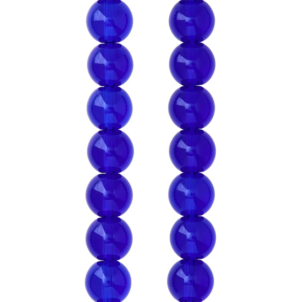 Hot Sale 🔥 12 Pack: Blue Glass Round Beads, 10mm by Bead Landing™ 🛒 3 Hot Sale 🔥 12 Pack: Blue Glass Round Beads, 10mm by Bead Landing™ 🛒