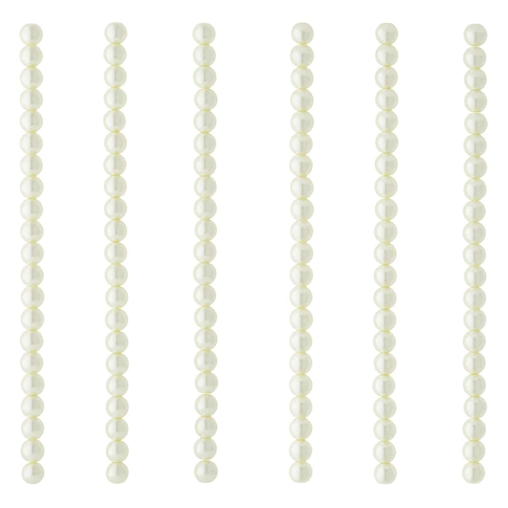 Budget 🎁 12 Packs: 120 ct. (1,440 total) Ivory Pearl Glass Beads, 8mm by Bead Landing™ ❤️ 5 Budget 🎁 12 Packs: 120 ct. (1,440 total) Ivory Pearl Glass Beads, 8mm by Bead Landing™ ❤️ - Image 3