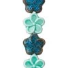 Flash Sale ✨ 12 Packs: 8 ct. (96 total) Aqua Mix Flower Ceramic Beads, 18mm by Bead Landing™ 💯