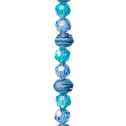 Best deal ⭐ 12 Pack: Aqua Mix Glass Faceted Beads by Bead Landing™ 🧨