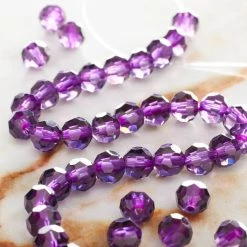 Outlet 💯 12 Pack: Purple Glass Faceted Round Beads, 6mm by Bead Landing™ 👏 -Deals Bead Landing Store MP471947 20