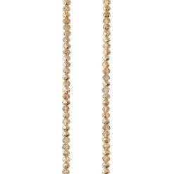 Wholesale ✨ 9 Pack: Amber Small Glass Faceted Rondel Beads, 3mm by Bead Landing™ ⭐