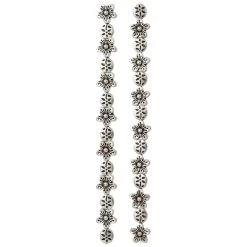 Hot Sale ⌛ 12 Pack: Silver Flower Beads by Bead Landing™ 🧨 -Deals Bead Landing Store MP472573 30