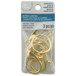 Brand new 🥰 9 Packs: 3 ct. (27 total) Gold Keyring Lobsters by Bead Landing™ Premium Metals 💯