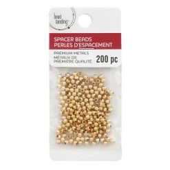Best deal 🎉 12 Packs: 200 ct. (2,400) Premium Metals Gold Spacer Beads by Bead Landing™ 🧨