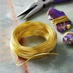 Outlet 😍 12 Pack: 18 Gauge Gold Aluminum Wire by Bead Landing™ ❤️ 6 Outlet 😍 12 Pack: 18 Gauge Gold Aluminum Wire by Bead Landing™ ❤️ -Deals Bead Landing Store MP477952 20