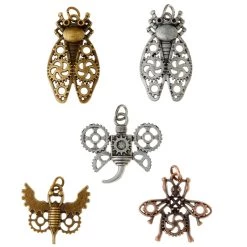 Budget 🛒 12 Packs: 5 ct. (60 total) Found Objects™ Insect Charms by Bead Landing™ 😉