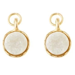 Wholesale 🎁 12 Packs: 2 ct. (24 total) Signature Color Shop Clear Druzy Charms by Bead Landing™ 🎁