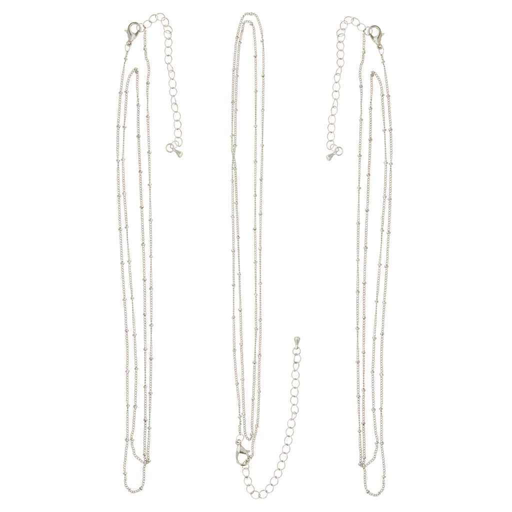 Buy 🎁 12 Packs: 3 ct. (36 total) 30" Rhodium Ball Chain Necklaces by Bead Landing™ ⭐ 3 Buy 🎁 12 Packs: 3 ct. (36 total) 30" Rhodium Ball Chain Necklaces by Bead Landing™ ⭐