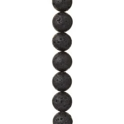 Best Sale 😀 9 Pack: Black Natural Lava Round Beads, 12mm by Bead Landing™ 💯 -Deals Bead Landing Store MP507392 31