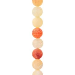 Cheapest ⌛ 12 Pack: Orange Crackle Agate Round Beads, 10mm by Bead Landing™ 😀 -Deals Bead Landing Store MP507402 31