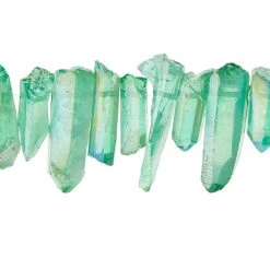 Best Pirce 😉 12 Pack: Light Green Crystal Quartz Stick Beads by Bead Landing™ 👍