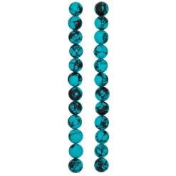 Discount 😉 12 Pack: Turquoise & Black Reconstituted Stone Round Beads, 10mm by Bead Landing™ 🌟 -Deals Bead Landing Store MP507423 30