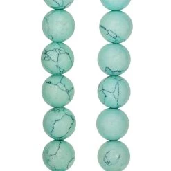 Discount ⭐ 12 Pack: Mint Reconstituted Turquoise Round Beads, 10mm by Bead Landing™ 🛒