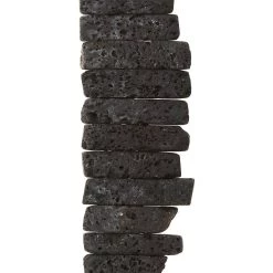 Top 10 ๐ 12 Pack: Black Natural Lava Stick Beads, 24mm by Bead Landing™ โจ