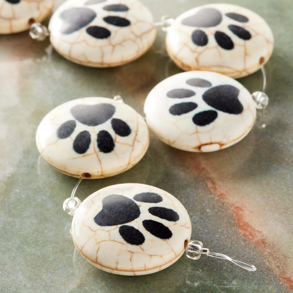 Buy 🔥 9 Packs: 6 ct. (54 total) Paw Print Reconstituted Quartzite Lentil Beads, 24mm by Bead Landing™ ⌛ 4 Buy 🔥 9 Packs: 6 ct. (54 total) Paw Print Reconstituted Quartzite Lentil Beads, 24mm by Bead Landing™ ⌛ - Image 2