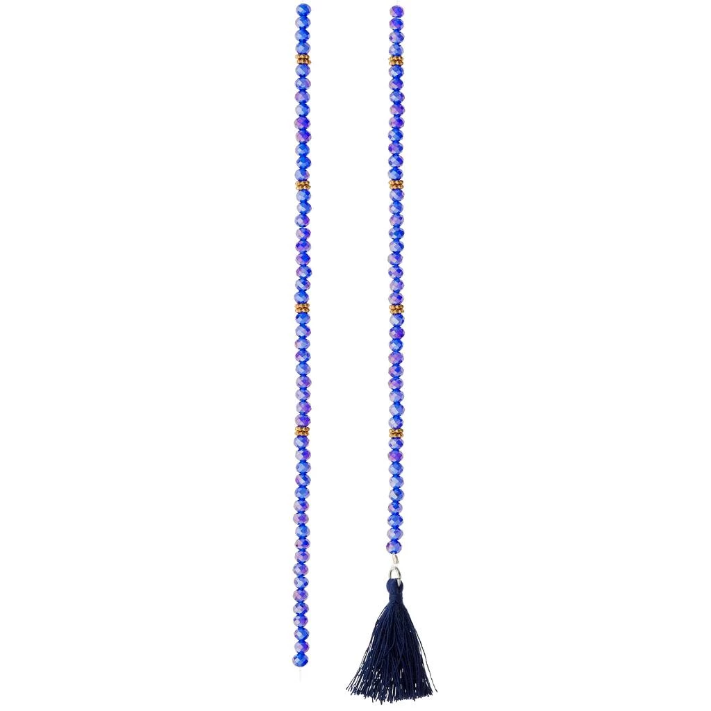 Best deal 🔥 12 Pack: Blue Mixed Glass & Metal Rondelle Beads with Tassel, 4mm by Bead Landing™ 🔥 5 Best deal 🔥 12 Pack: Blue Mixed Glass & Metal Rondelle Beads with Tassel, 4mm by Bead Landing™ 🔥 - Image 3