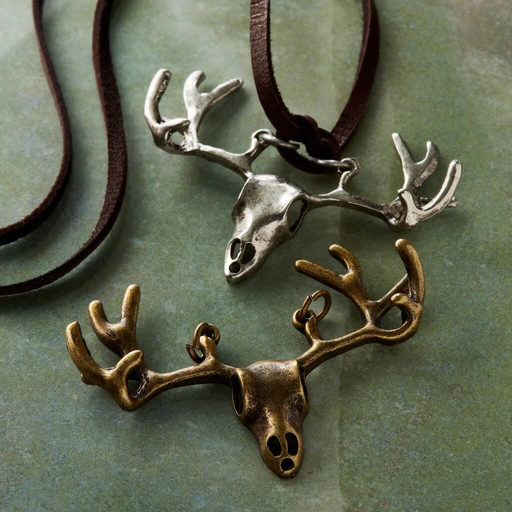 Budget 🥰 12 Packs: 2 ct. (24 total) Found Objects™ Oxidized Brass & Silver Elk Charms by Bead Landing™ 👏 4 Budget 🥰 12 Packs: 2 ct. (24 total) Found Objects™ Oxidized Brass & Silver Elk Charms by Bead Landing™ 👏 - Image 2