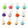 Best Sale 🧨 12 Packs: 12 ct. (144 total) Charmalong™ Multicolored Pom Pom Rhodium Charms by Bead Landing™ ✔️