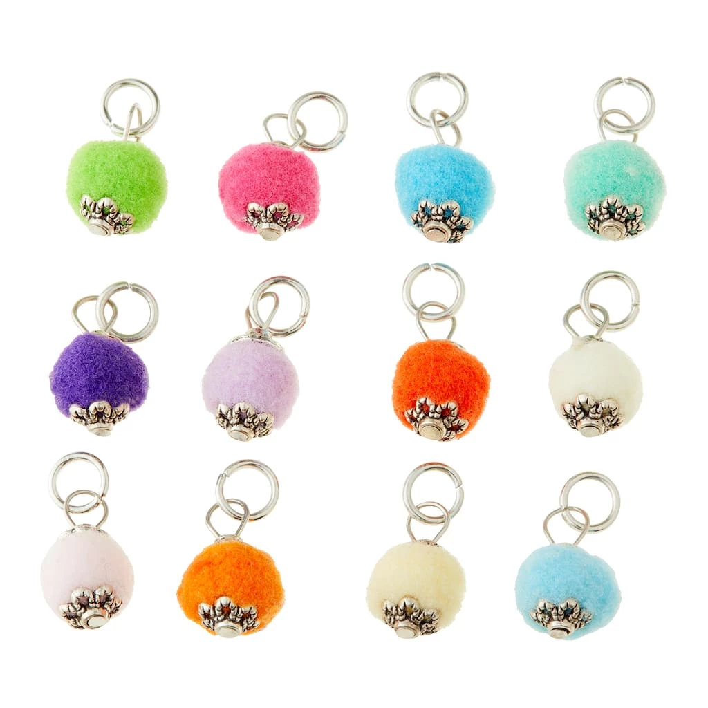 Best Sale ๐งจ 12 Packs: 12 ct. (144 total) Charmalong™ Multicolored Pom Pom Rhodium Charms by Bead Landing™ โ๏ธ 3 Best Sale ๐งจ 12 Packs: 12 ct. (144 total) Charmalong™ Multicolored Pom Pom Rhodium Charms by Bead Landing™ โ๏ธ