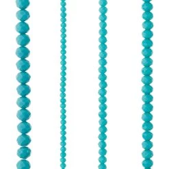 Wholesale 🔥 12 Packs: 4 ct. (48 total) Aqua Faceted Glass Rondelle Bead Strands by Bead Landing™ 😀