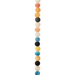 Outlet 🔔 12 Pack: Matte Multicolor Crackled Agate Round Beads, 6mm by Bead Landing™ 😉 -Deals Bead Landing Store MP547878 31