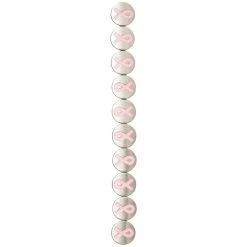 Outlet 🥰 12 Pack: Pink Ribbon Metal Lentil Beads, 14mm by Bead Landing™ ✔️ -Deals Bead Landing Store MP548360 30