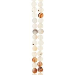Outlet 🔔 12 Pack: White Chalcedony Agate Round Beads, 6mm by Bead Landing™ ✔️ -Deals Bead Landing Store MP549785 31