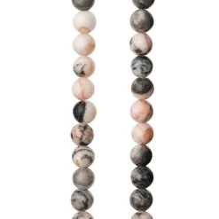 Wholesale 😍 12 Pack: Pink & Gray Mix Agate Round Beads, 6mm by Bead Landing™ 😀