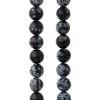 Buy ✨ 12 Pack: Black & Grey Jasper Round Beads, 8mm by Bead Landing™ 😉