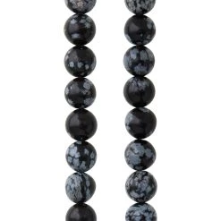 Buy ✨ 12 Pack: Black & Grey Jasper Round Beads, 8mm by Bead Landing™ 😉