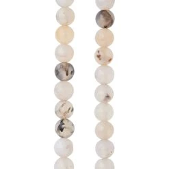 Wholesale 🔥 12 Pack: Light Gray Crackle Agate Round Beads, 6mm by Bead Landing™ 👍