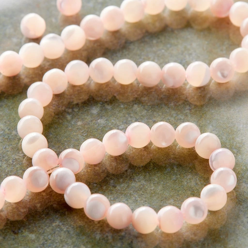Coupon ⭐ 12 Pack: Light Pink 👩 Mother of Pearl Round Beads, 4mm by Bead Landing™ 🔔 4 Coupon ⭐ 12 Pack: Light Pink 👩 Mother of Pearl Round Beads, 4mm by Bead Landing™ 🔔 - Image 2