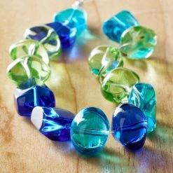 Discount 🌟 12 Pack: Blue & Green Glass Nugget Beads by Bead Landing™ 🔔 -Deals Bead Landing Store MP594040 20