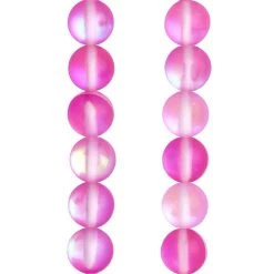 Best Sale 😀 12 Pack: Matte Pink Synthetic Opal Glass Round Beads, 8mm by Bead Landing™ 🎉