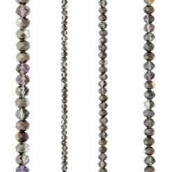 Wholesale 😉 12 Packs: 4 ct. (48 total) Gray Faceted Glass Rondelle Beads by Bead Landing™ 👏