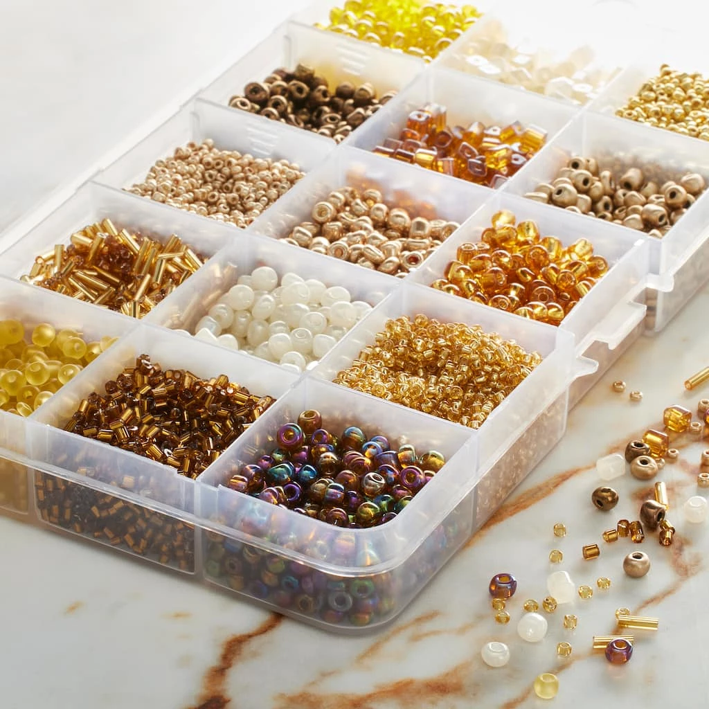 Flash Sale π 6 Pack: Champagne Mix Glass Seed Beads by Bead Landing™ π 4 Flash Sale π 6 Pack: Champagne Mix Glass Seed Beads by Bead Landing™ π - Image 2