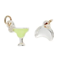 Best reviews of 🥰 12 Packs: 2 ct. (24 total) Charmalong™ Silver-Plated Taco & Margarita Glass Charms by Bead Landing™ ⭐