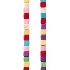 Best Sale 😀 12 Pack: Multicolor Howlite Cube Beads by Bead Landing™, 5mm 🧨