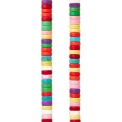 Discount ❤️ 12 Pack: Multicolor Howlite Rondelle Beads by Bead Landing™, 6mm ⌛