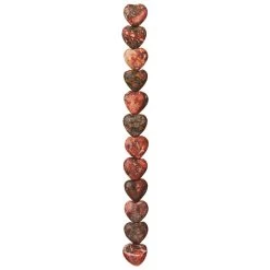 Wholesale 🌟 12 Pack: Leopard Jasper Heart Beads by Bead Landing™, 12mm ⌛ -Deals Bead Landing Store MP631156 30