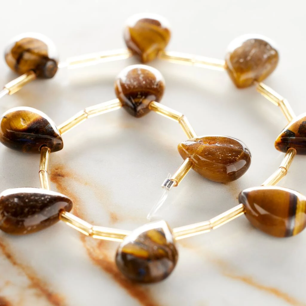 Cheapest 🥰 12 Pack: Brown Tiger's Eye Teardrop Beads by Bead Landing™, 14mm ✔️ 4 Cheapest 🥰 12 Pack: Brown Tiger's Eye Teardrop Beads by Bead Landing™, 14mm ✔️ - Image 2