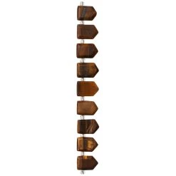 Cheapest 👍 12 Packs: 9 ct. (108 total) Brown Faceted Tiger's Eye Arrow Semi-Precious Beads, 18mm by Bead Landing™ ⌛ -Deals Bead Landing Store MP631195 30